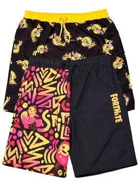 Boys XL Swim Shorts Bundle Fortnite + Neff (Ducks)